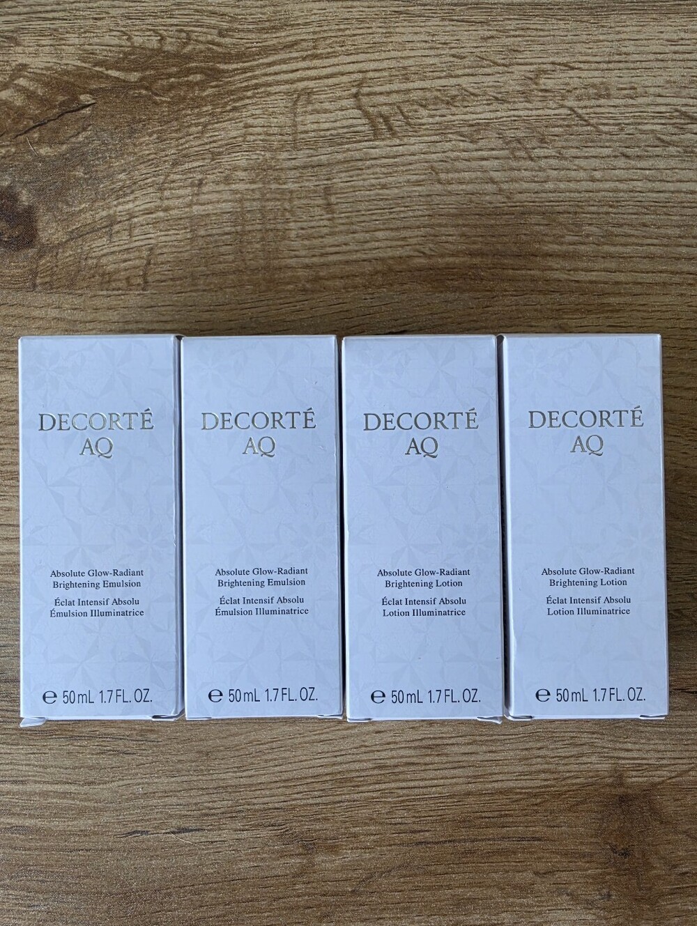 Decorte AQ Absolute Glow Radiant Brightening Emulsion + Lotion Set 50ml J-Beauty